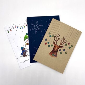 Allplay Puzzle Holiday Cards - Set of 3  (Christmas Box)