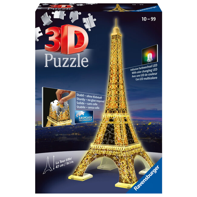 Eiffel Tower - Night Edition 3D 216pc Puzzle