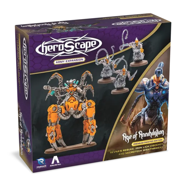Heroscape Revna's Rebuke: Iron Lich Viscerot Army Expansion - Premium Painted