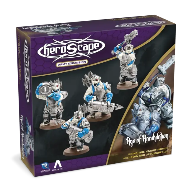 Heroscape Knight Primus Adelbern & Ordo Borealis Army Expansion - Unpainted
