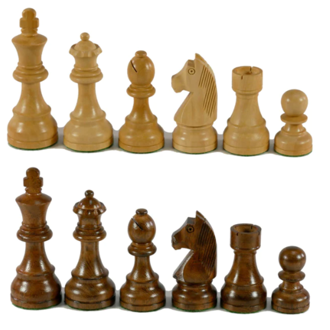 37AG Chess Pieces - 3.75" Acacia Wood, German Knight