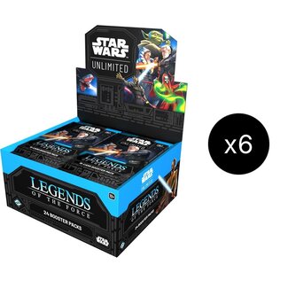 Fantasy Flight Games Star Wars Unlimited: Legends of the Force Booster Display CASE [6 boxes] -Releases 7/4-