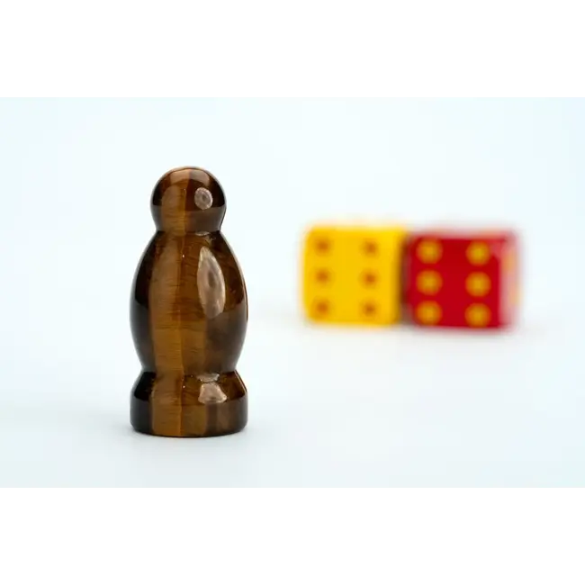 Catan Robber & Dice Set - Tiger's Eye