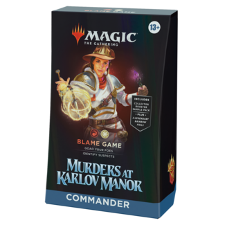 Wizards of the Coast MTG Murders at Karlov Manor Blame Game Commander Deck