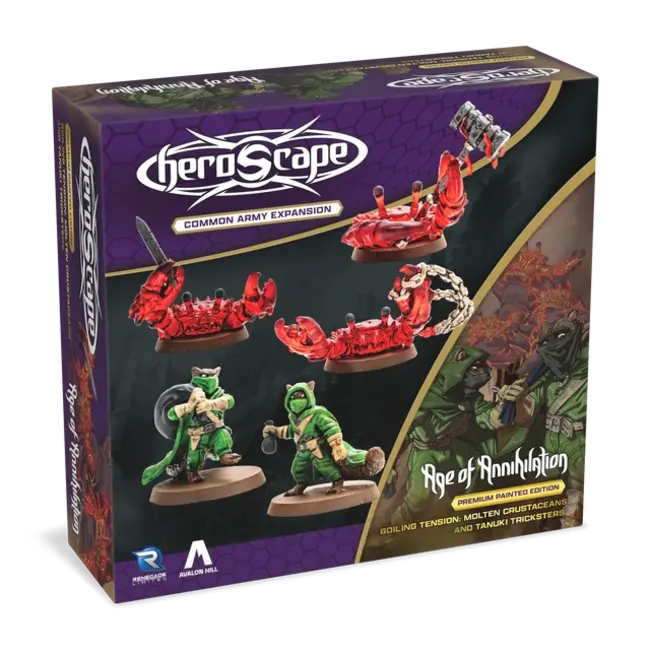 Heroscape Molten Crustaceans & Tanuki Tricksters - Premium Painted