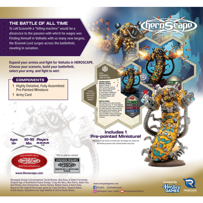 Heroscape Scavorith Lord of Ruin - Premium Painted