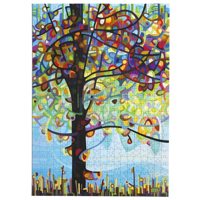 Along the River 500-Piece Velvet-Touch Jigsaw Puzzle