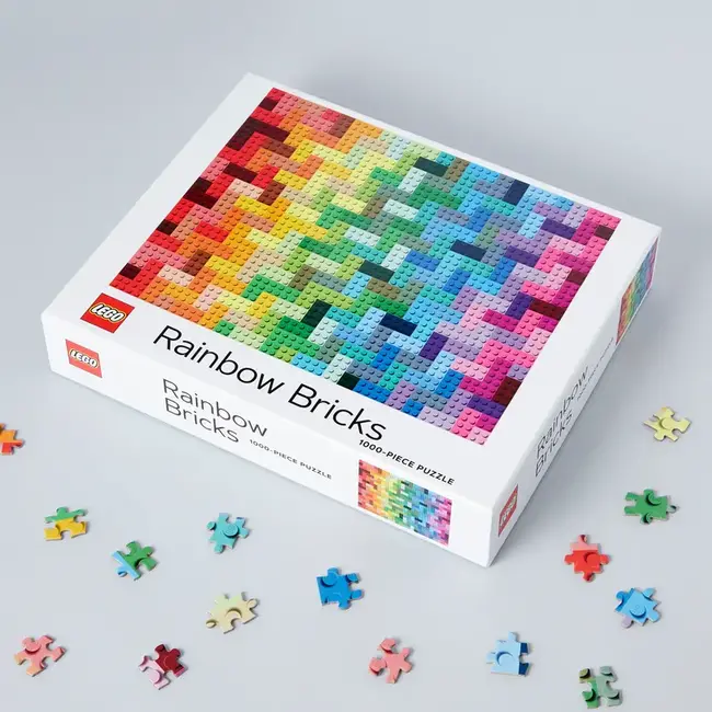 Lego Rainbow Bricks 1000 Piece Puzzle