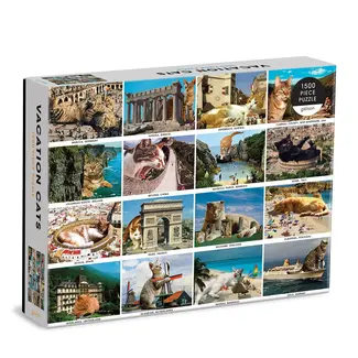Chronicle Books Vacation Cats 1500 pc Puzzle