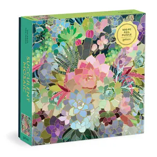 Chronicle Books Succulent Mosaic 500 pc Puzzle