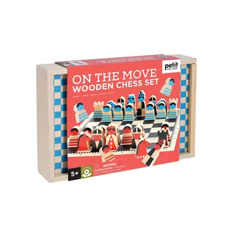 Chronicle Books On the Move Wooden Chess Set