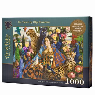 Art and Fable Puzzle Company The Tamer 1000-pc Velvet-Touch Jigsaw Puzzle