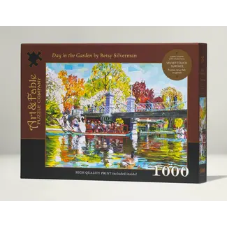Art and Fable Puzzle Company Day in the Garden, 1000-pc Velvet-Touch Puzzle