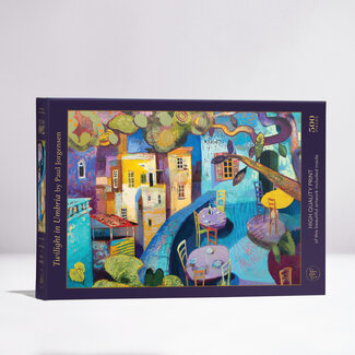 Art and Fable Puzzle Company Twilight in Umbria 500-Piece Velvet-Touch Jigsaw Puzzle