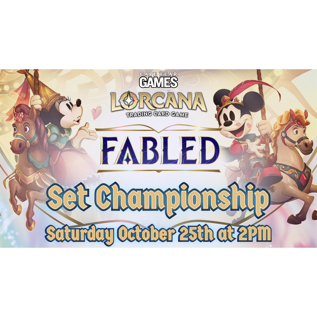 10/25 - COMING SOON! Lorcana Fabled Set Championship