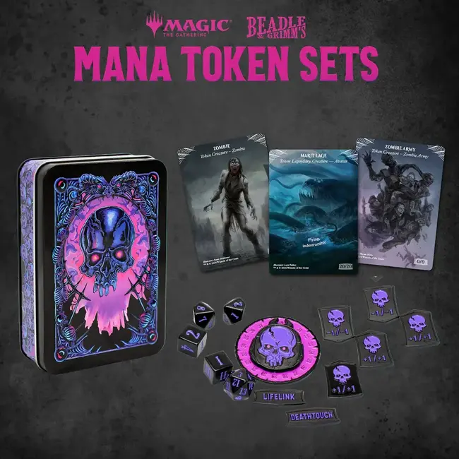 MTG Token Set - Black Mana