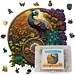 Enchanting Peacock Yin Yang Wooden Puzzle - Large