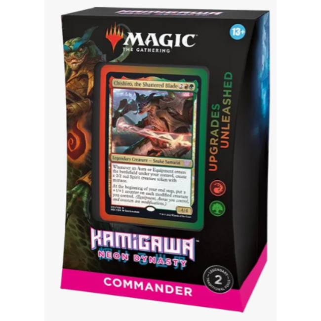 MTG Kamigawa Neon Dynasty Upgrades Unleashed RG  Commander Deck
