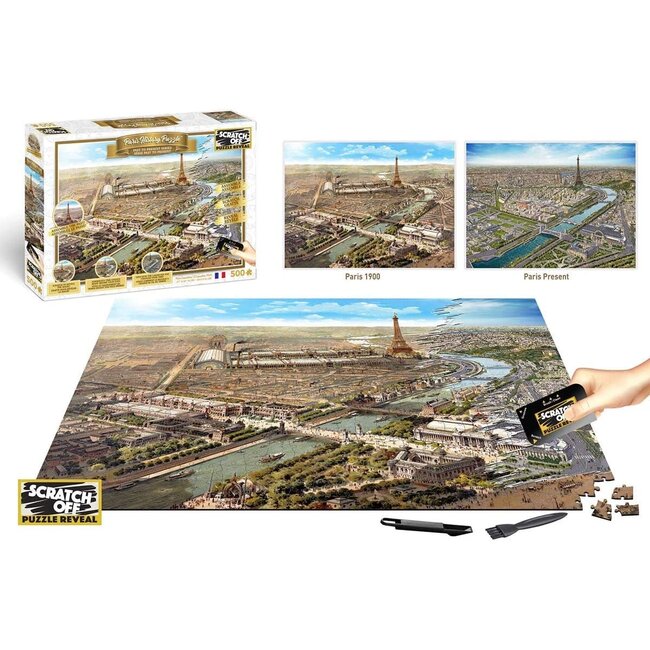 History Paris - Scratch Off Puzzle - 500 pc Puzzle