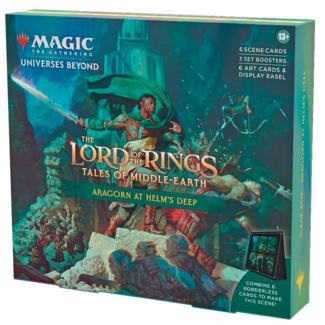 Wizards of the Coast MTG The Lord of the Rings Holiday Scene Box - Aragorn at Helm's Deep