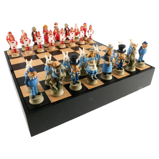 Alice in Wonderland Resin Chessmen