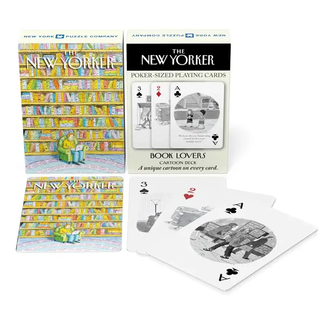 Book Lover Cartoons Playing Cards Standard Deck