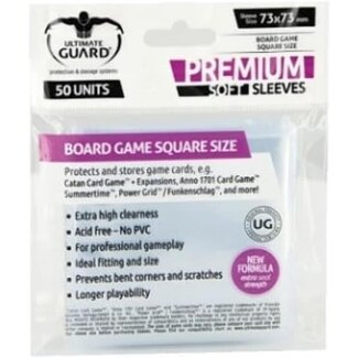 Ultimate Guard Premium Sleeve: 73mm Square 50c