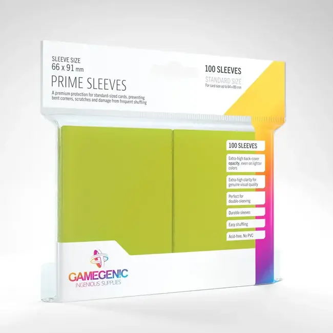 Prime Sleeves 100 ct - Lime GG