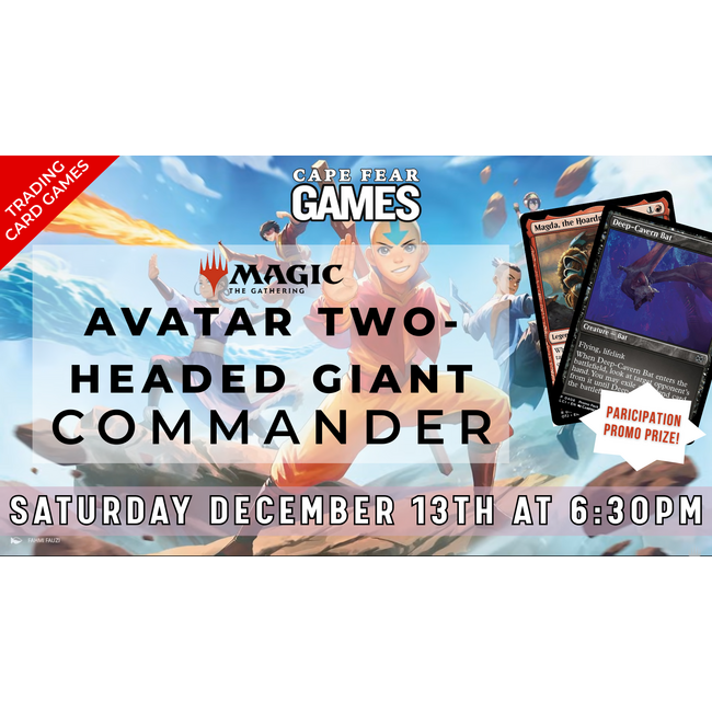 12/13 LIVE NOW! MTG Avatar Two-Headed Giant Commander