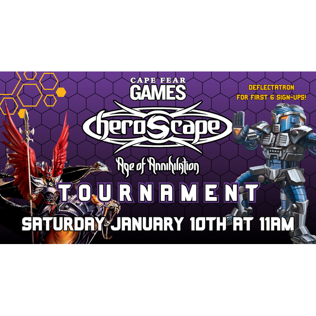 1/10 - NOW LIVE! Heroscape Tournament