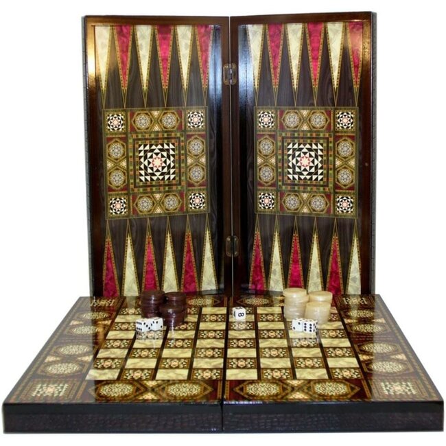 Worldwise 20" Pearl Mosaic with Chess Board