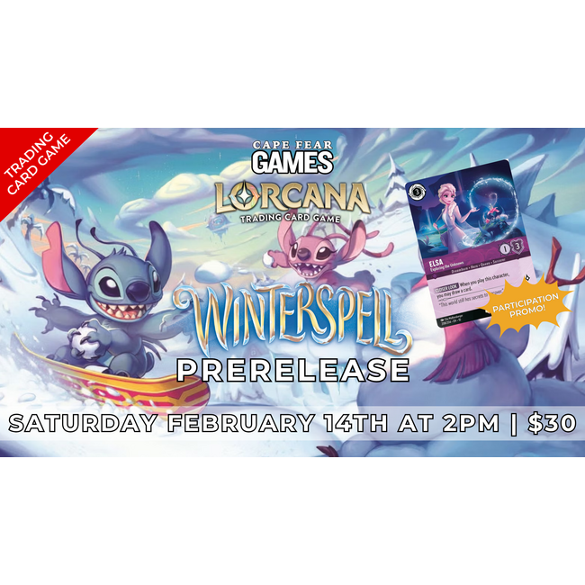 2/14 - COMING SOON! Lorcana Winterspell Prerelease