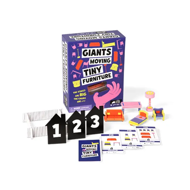 Giants Moving Tiny Furniture