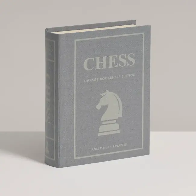 Vintage Chess Bookshelf