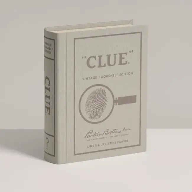 Vintage Clue Bookshelf