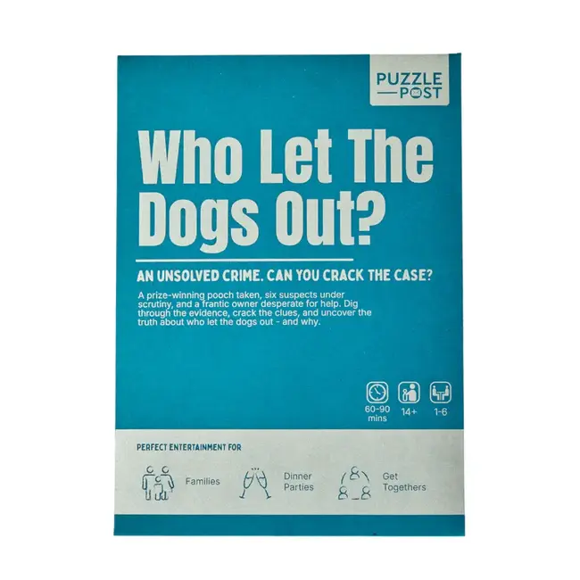 Cold Case: Who Let The Dogs Out? - An Escape Room in an Envelope