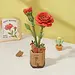 Red Carnation Rowood Diy Wooden Flower Bouquet