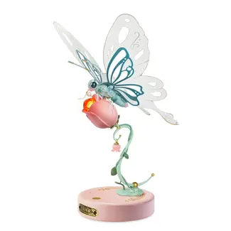 Mechanical Butterfly (Pink) Rokr 3D Puzzle Kit