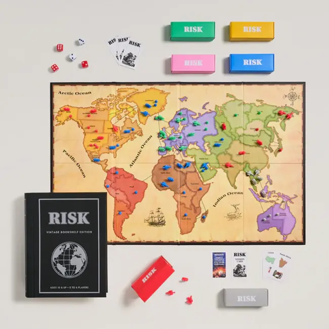 Vintage Risk Bookshelf