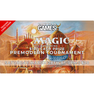 3/28 - NOW LIVE! MTG Premodern Tournament