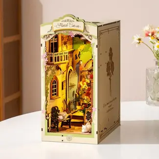 Rolife Floral Corner Diy Book Nook Shelf Insert Kit