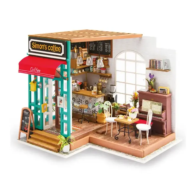 Rolife Simon's Coffee House Cafe Shop Puzzle