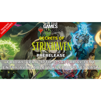 4/17 & 4/18 - COMING SOON! MTG Secrets of Strixhaven Prerelease 4/17 3PM Sealed