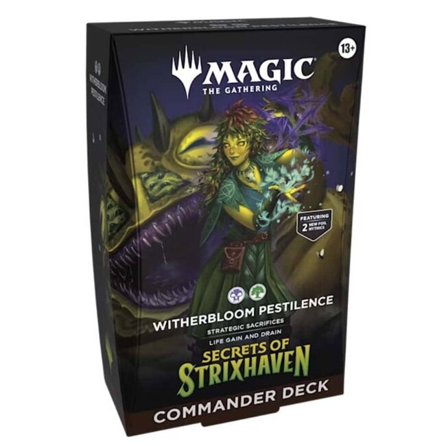 MTG Secrets of Strixhaven Witherbloom Pestilence Commander Deck