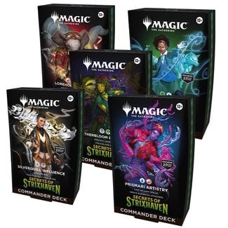 Magic: The Gathering 4/17 Secrets of Strixhaven Commander Deck Case of 5 -LIMIT 1-