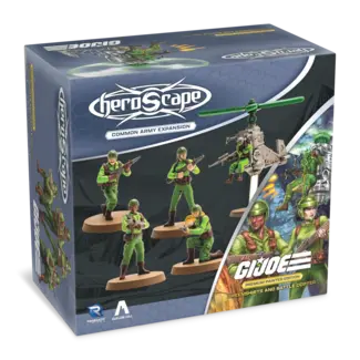Renegade Game Studios G.I. JOE Heroscape: Greenshirts & Battle Copter Common Army Expansion Painted