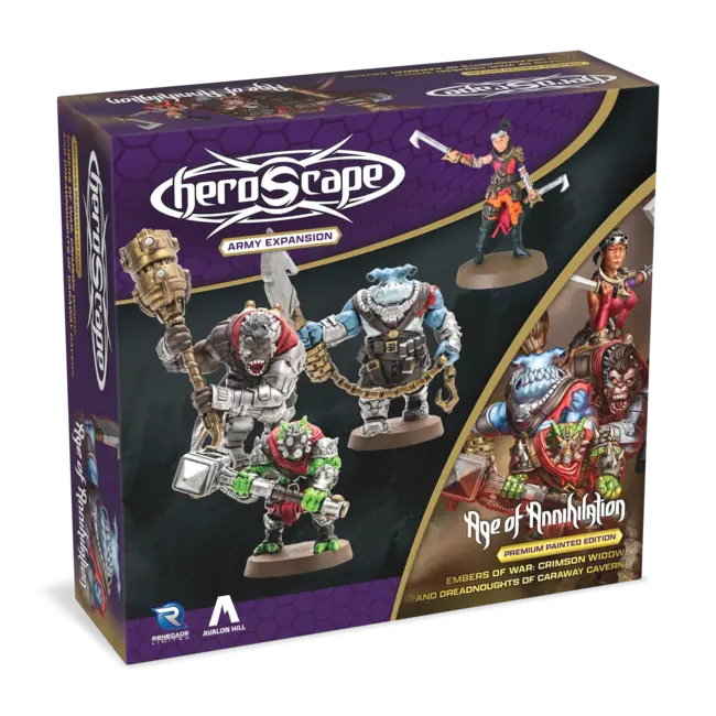 Crimson Widow & Dreadnoughts of Caraway Cavern Army - Premium Painted