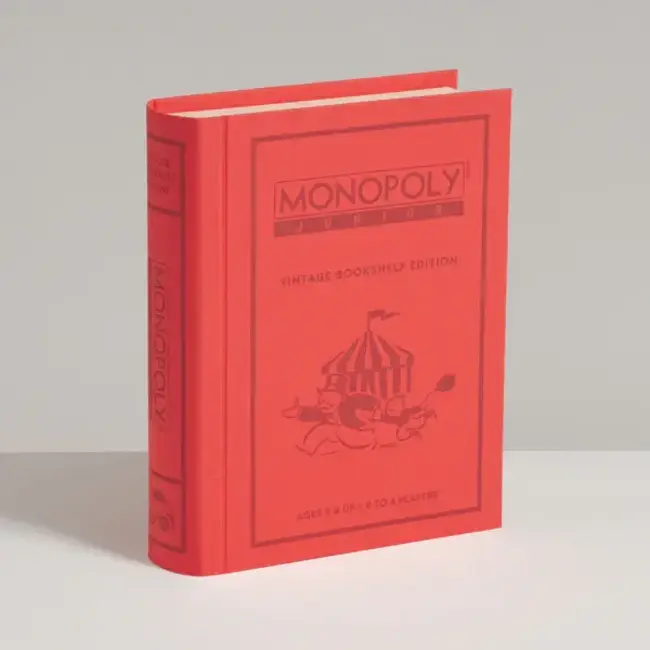 Vintage Monopoly Jr. Bookshelf