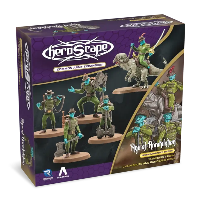Chain Gruts & Ramosaur Rider Common Army Expansion - Painted