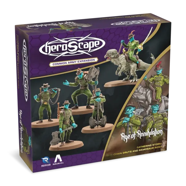 Chain Gruts & Ramosaur Rider Common Army Expansion - Unpainted